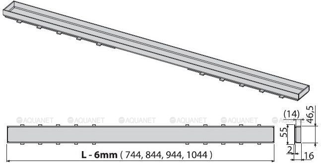 Решетка AlcaPlast TILE-850