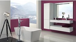 Ванна из искусственного мрамора Dolomite Стилло Сталь 150х67