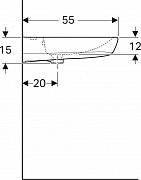 Раковина Geberit Renova Comfort 55 258555000