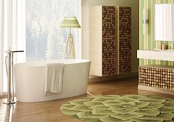 Ванна из искусственного мрамора Dolomite Лео 154х66