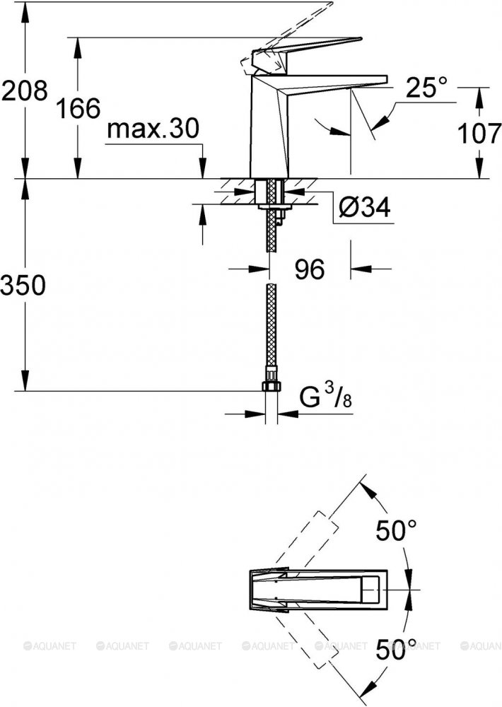 Смеситель для раковины Grohe Allure Brilliant 23033000